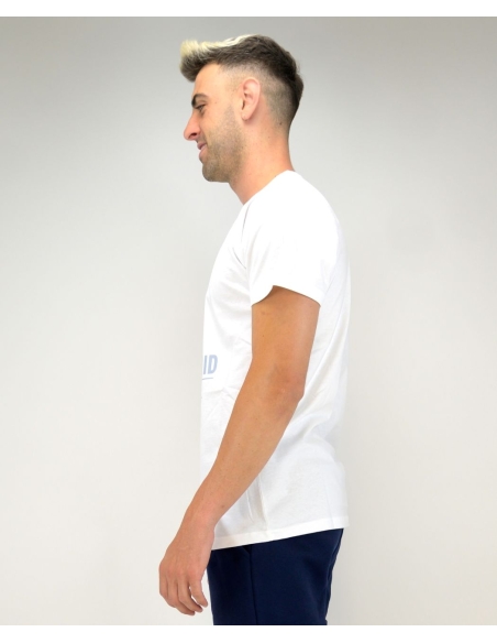 Camiseta blanca Real Madrid con escudo