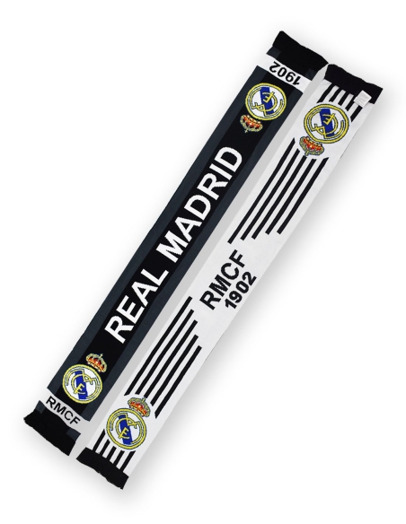 Bufanda doble cara bicolor Real Madrid