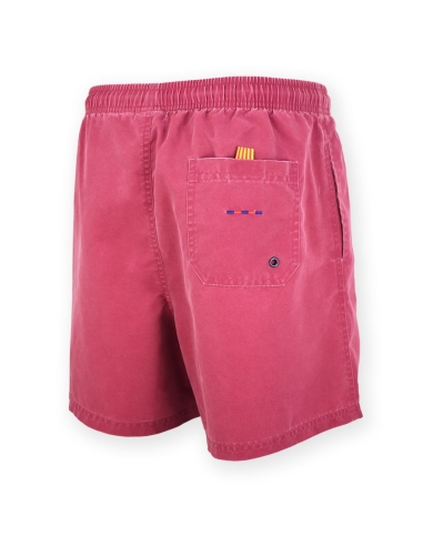 Bañador Barça stone wash Garnet