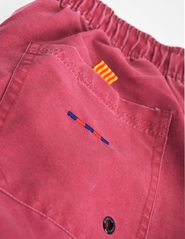 Bañador Barça stone wash Garnet