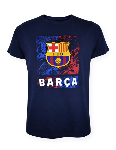 Camiseta FC Barcelona Marble Navy - Júnior