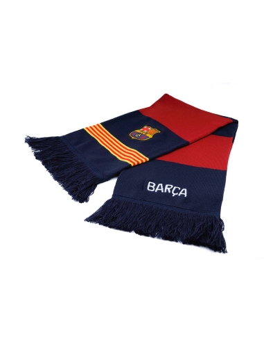 Bufanda doble cara Barça Stripes