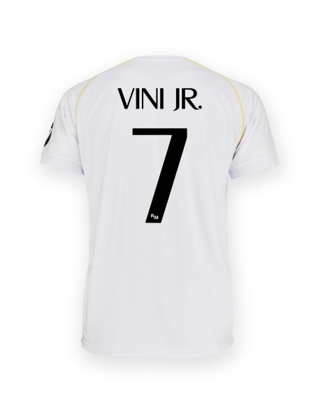 Camiseta infantil Vinicius Real Madrid 2025-26 - Réplica Oficial
