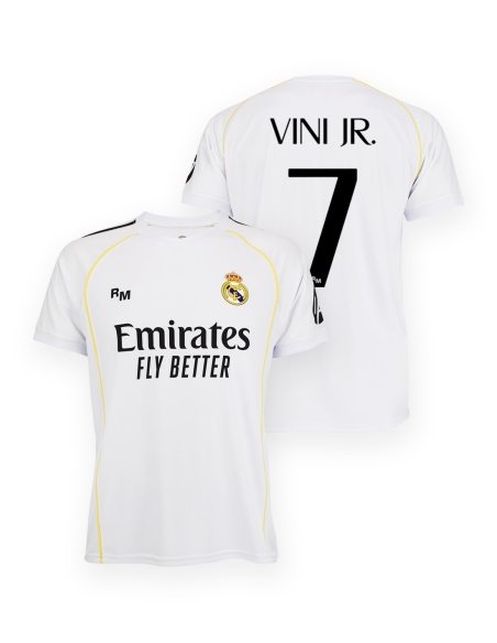 Camiseta infantil Vinicius Real Madrid 2025-26 - Réplica Oficial