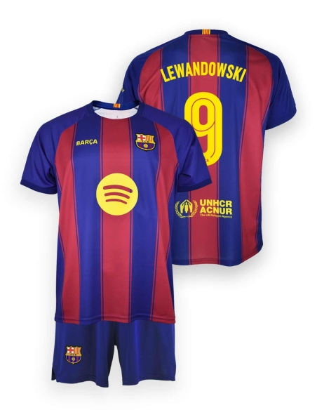 Conjunto Lewandowski FC Barcelona 2025-26 - Réplica Oficial - Junior