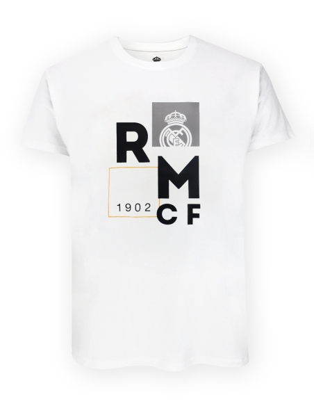 Camiseta Estampada Real Madrid Blanca