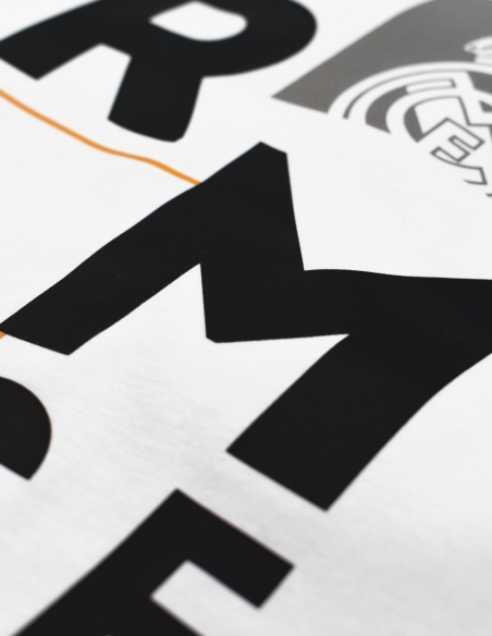 Camiseta Estampada Real Madrid Blanca