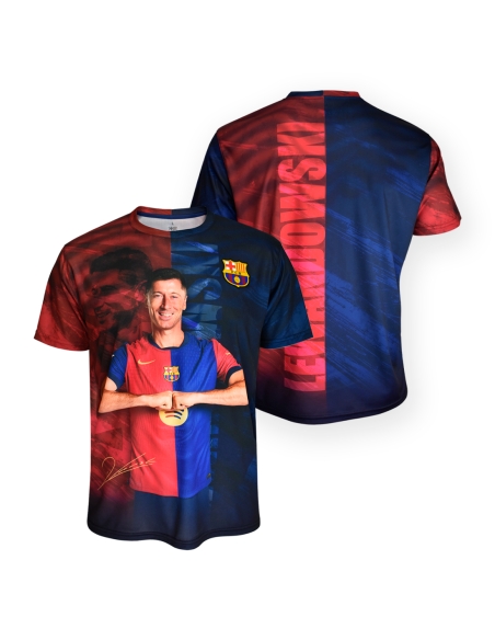 Camiseta Barça Lewandowski - Júnior