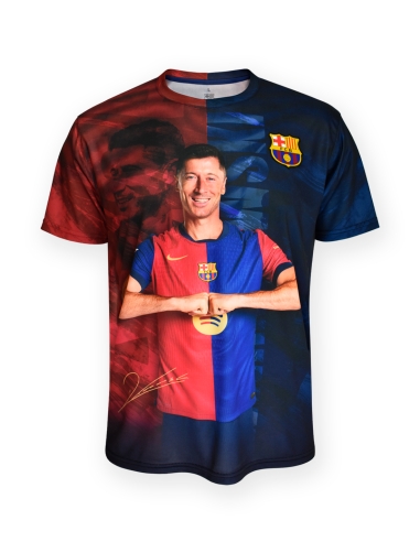 Camiseta Barça Lewandowski - Júnior