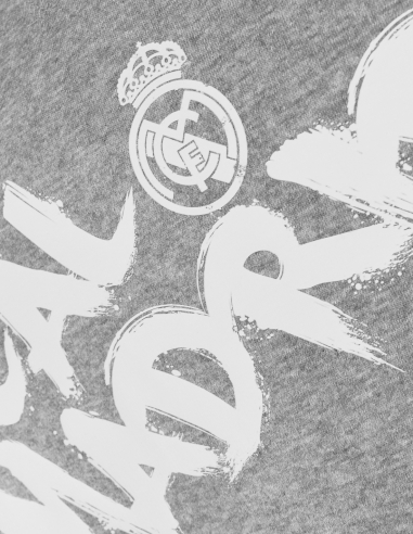 Sudadera Capucha Hoodie Real Madrid Gris