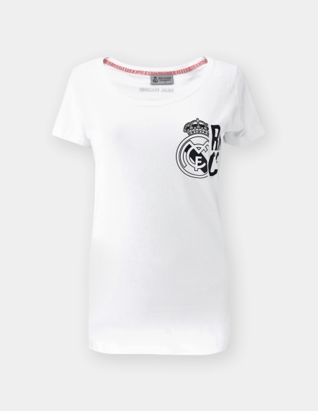 Camiseta Blanca Real Madrid 100% Madridista para Mujer