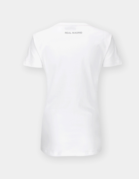 Camiseta Blanca Real Madrid 100% Madridista para Mujer