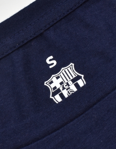 Camiseta Barça Azul Marino con Escudo...