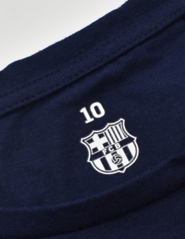 Camiseta Barça Azul Marino con Escudo...