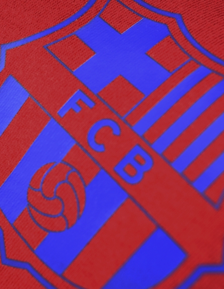 Camiseta Barça Granate con Escudo Azul para Mujer