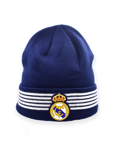Gorro Real Madrid Franja Blanca - Junior