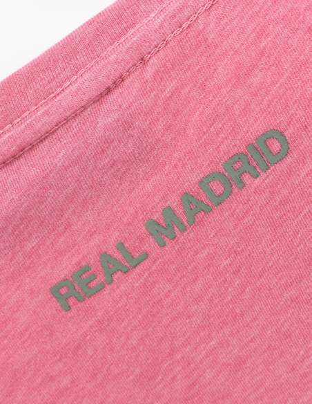 Camiseta Pink Real Madrid Escudo Blanco para Mujer