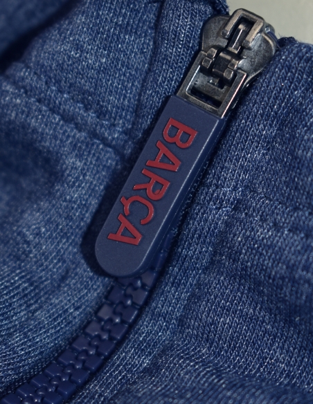 Sudadera Barça con capucha Navy