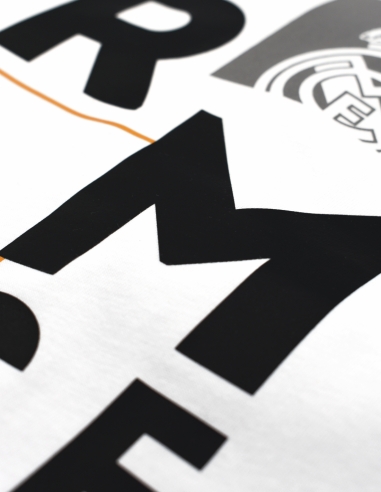 Camiseta Estampada Real Madrid Blanca...