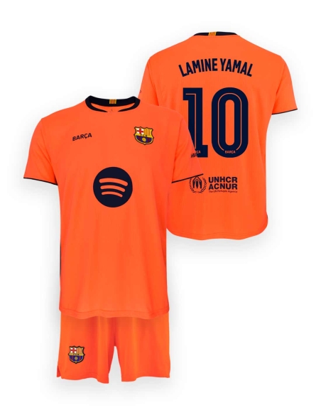 Conjunto Lamine Yamal 3ª Equipación FC Barcelona 2025-26 - Réplica Oficial - Júnior