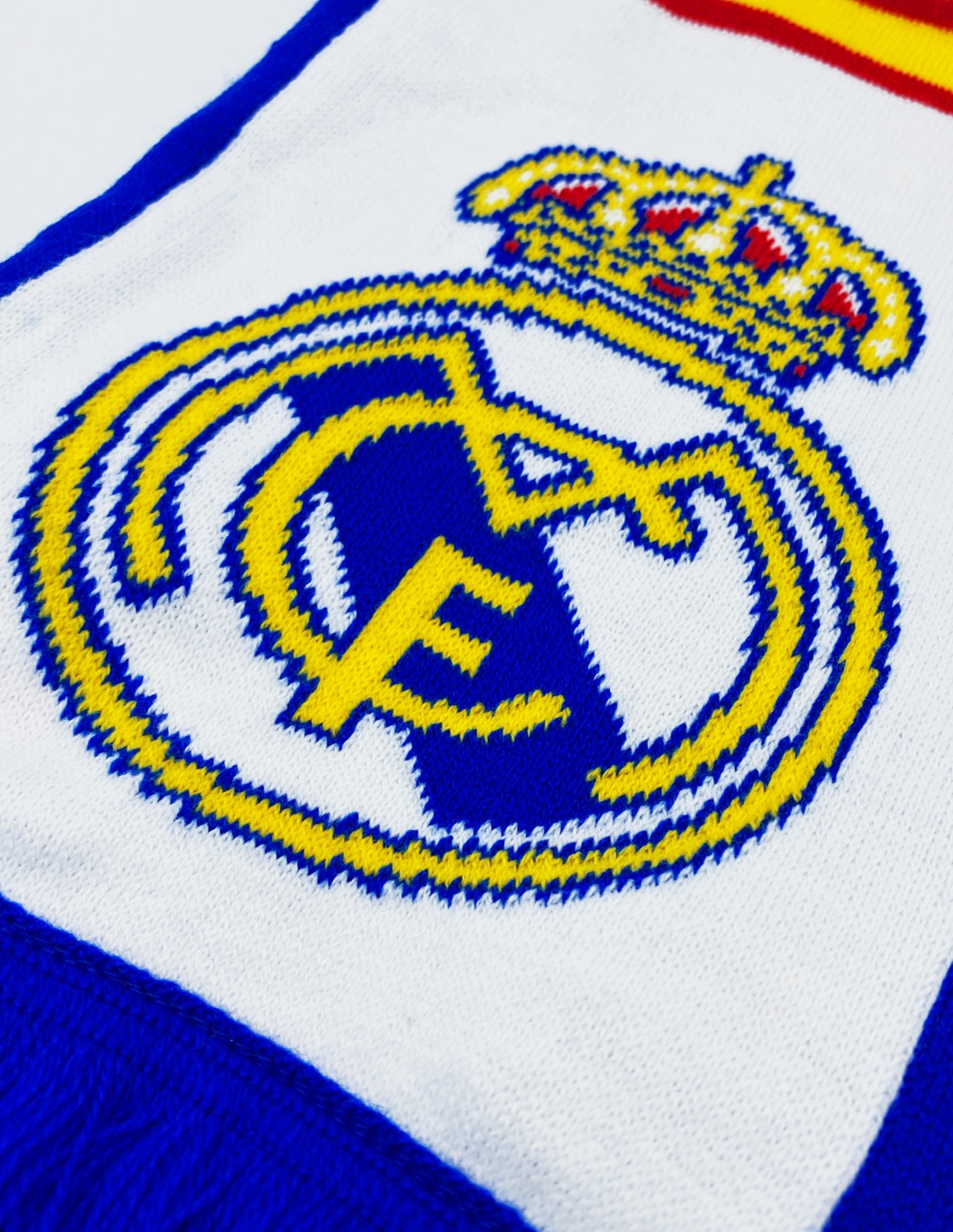 Bufanda Real Madrid azul personalizada nombre