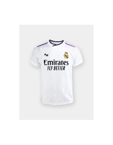Réplica camiseta 1ª equipación Real 22/23 Niño Color Blanco Talla 4 Dorsal Real Madrid Sin