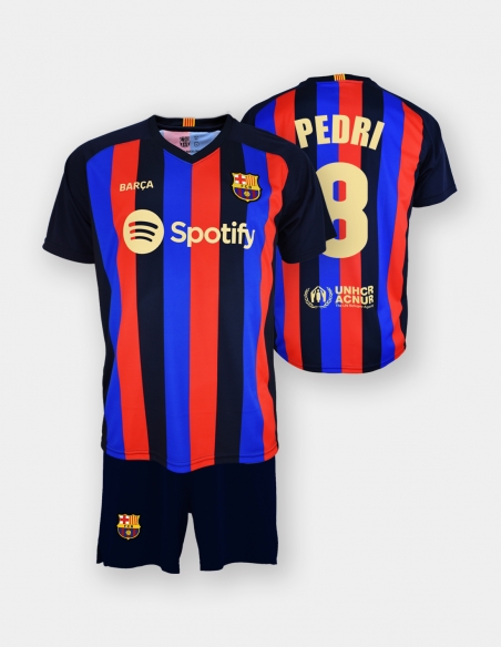Réplica Oficial Barcelona - Pack camiseta y pantalón 1ª equipación 22/23 - Júnior Color Blaugrana Talla 6 Dorsal FC Barcelona Sin nombre
