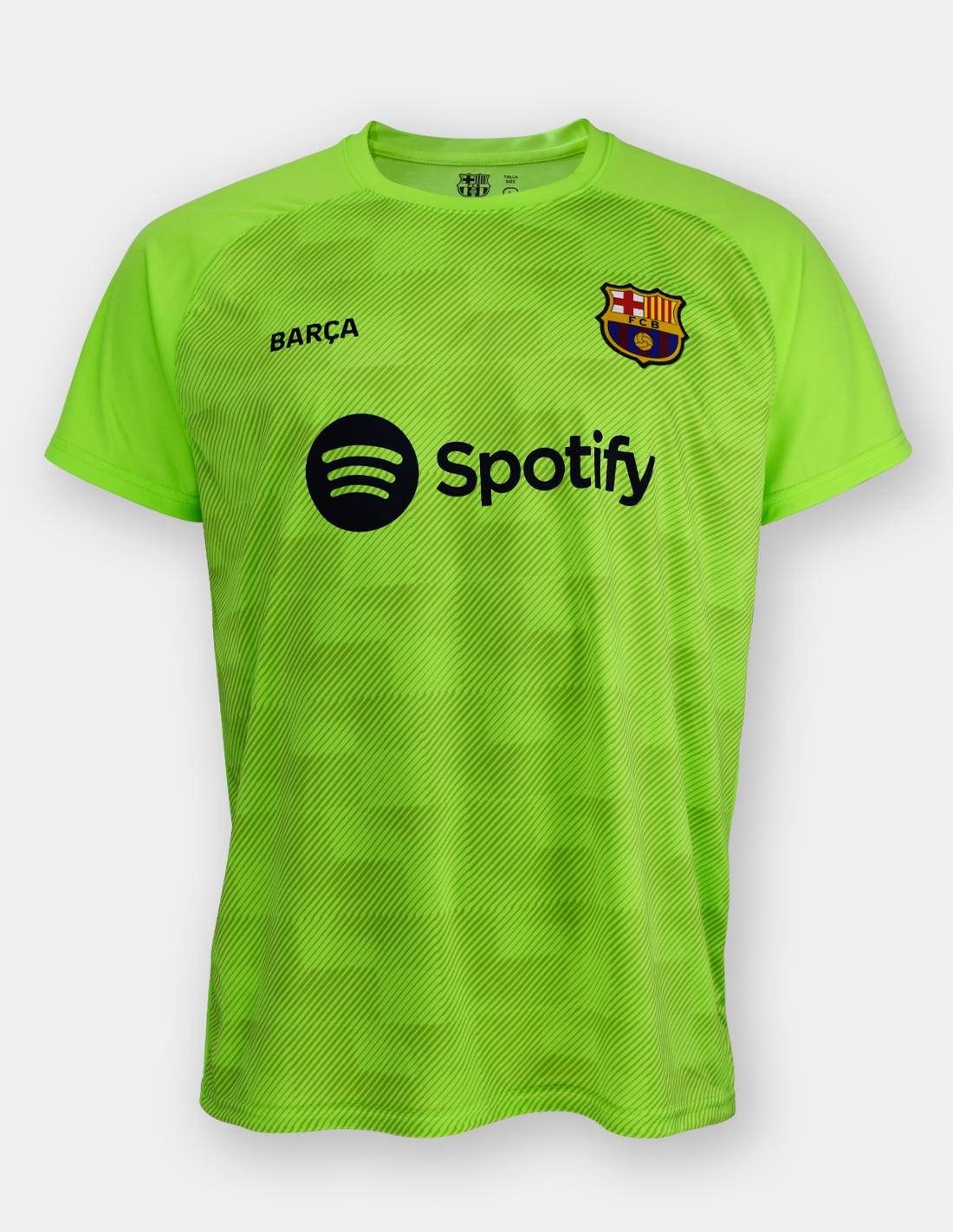 Réplica Oficial FC Barcelona - Camiseta portero temporada 22/23 - Talla S Color Verde Dorsal FC Barcelona 1 - Ter Stegen