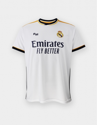 Réplica Oficial Real Madrid 1ª equipación personalizable Color Blanco Talla  2 Dorsal Real Madrid Nombre personalizado